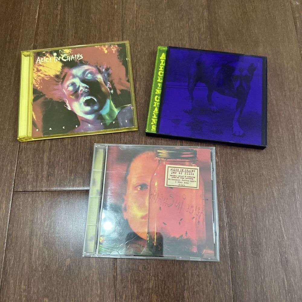 Alice In Chains 3 CD Lot Facelift Jar of Flies Self Titled 1990 1993 1995